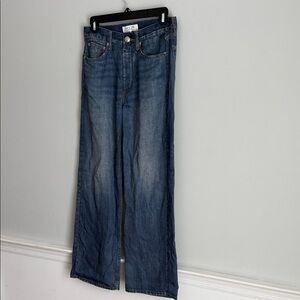 Stylish wide legged loose fit  Denim Jeans for Women